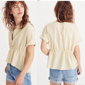 🛍Madewell Drawstring-Waist Shirt in Atlanti…